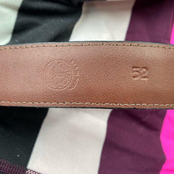 Men’s tumbled glove cowhide black men’s Belt 52 - Picture 5 of 8